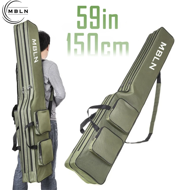 Fishing Equipment Brands - Merek MBLN, 150cm/59in tas pancing lipat,