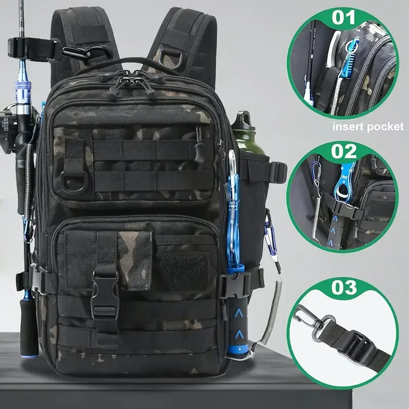 Ransel Pancing Tahan Air Nilon - Fishing Equipment Bag ulasan dan harga