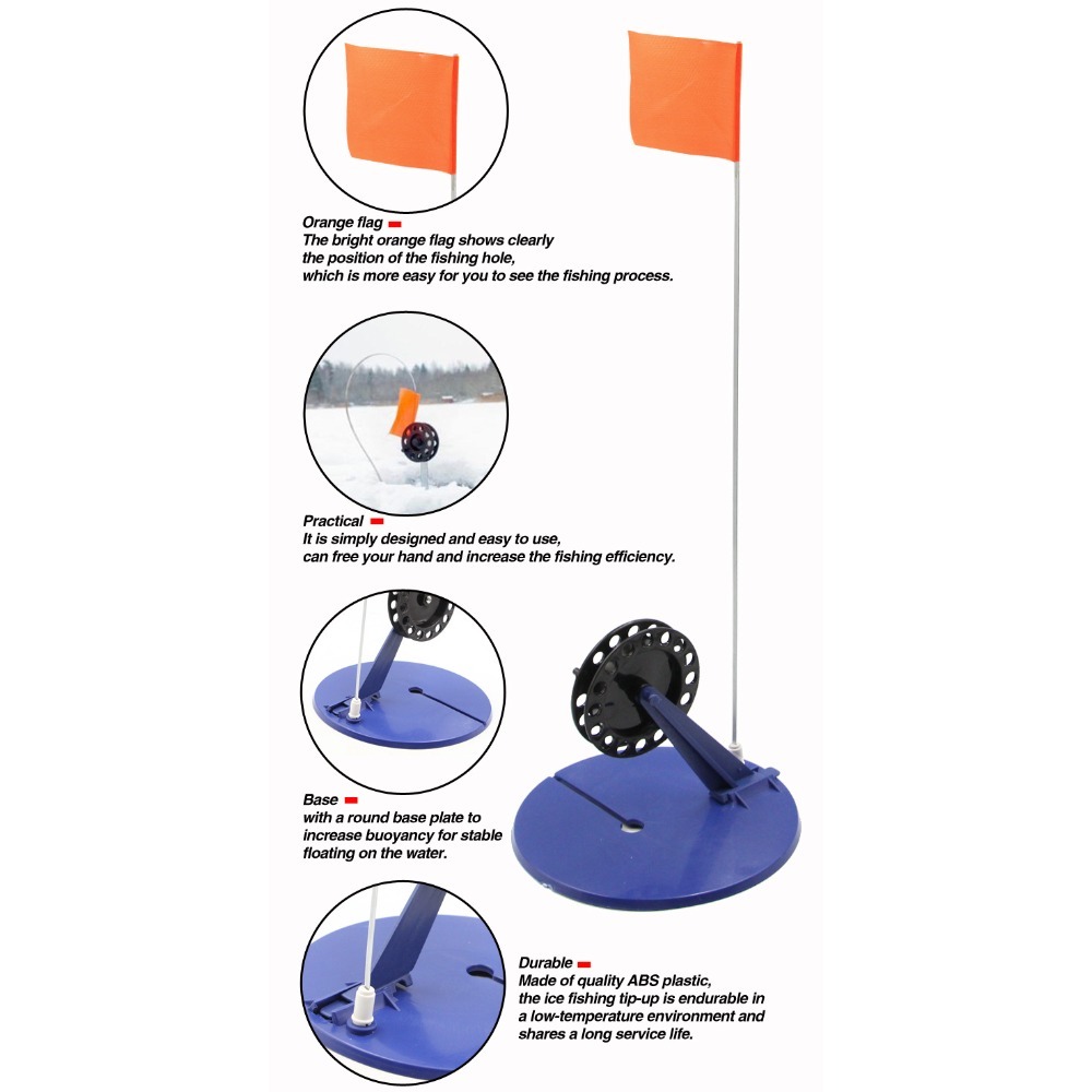 1PC Platform Memancing Es Otom - Ice Fishing Tip Up ulasan dan harga